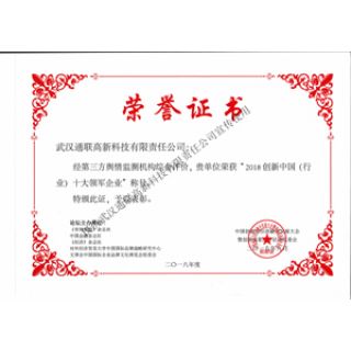 2018創(chuàng)新中國(guó)（IT）十大領(lǐng)軍企業(yè)